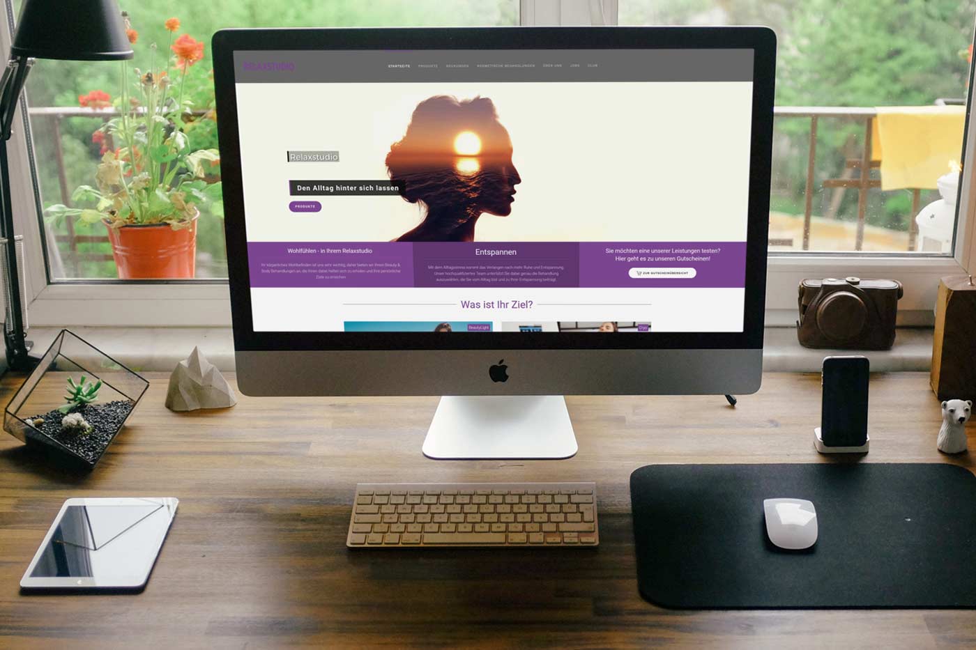 Webdesign und Suchmaschinenoptimierung für Baunatal - Webranking Referenz Relaxstudio webdesign baunatal relaxstudio 01