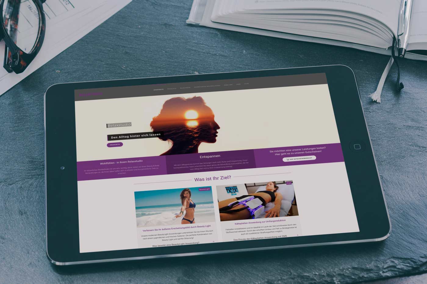 Webdesign und Suchmaschinenoptimierung für Baunatal - Webranking Referenz Relaxstudio webdesign baunatal relaxstudio 02