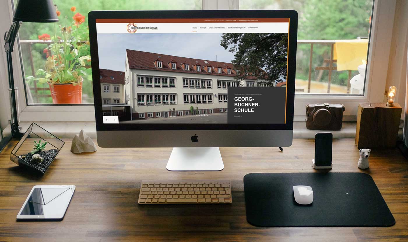 Webdesign und Suchmaschinenoptimierung für Dreieich - Webranking Referenz Georg-Büchner-Schule webdesign dreieich georg-buechner-schule 01