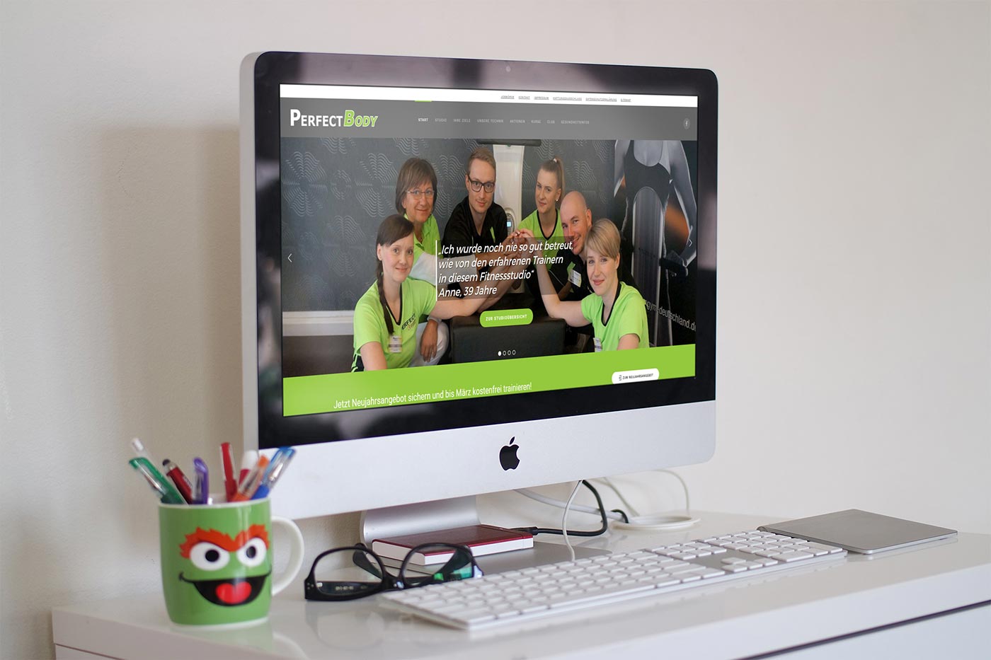 Webdesign und Suchmaschinenoptimierung für Dresden - Webranking Referenz Perfect Body webdesign dresden perfect body01