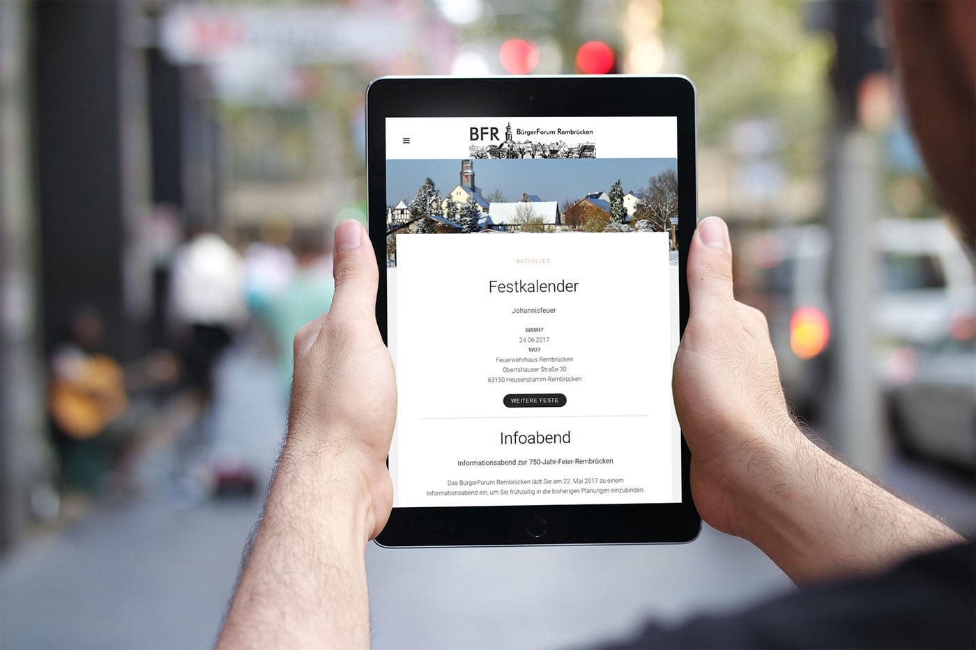 Webdesign und Suchmaschinenoptimierung für Heusenstamm - Webranking Referenz Bürgerforum Rembrücken webdesign heusenstamm burgerforum02 min