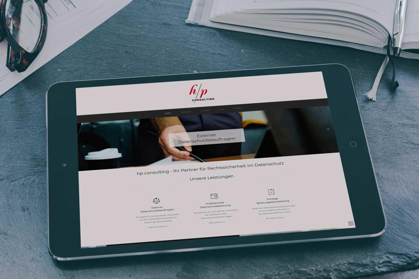Webdesign und Suchmaschinenoptimierung für Ingelheim - Webranking Referenz HP Consulting webdesign ingelheim hp consulting 02