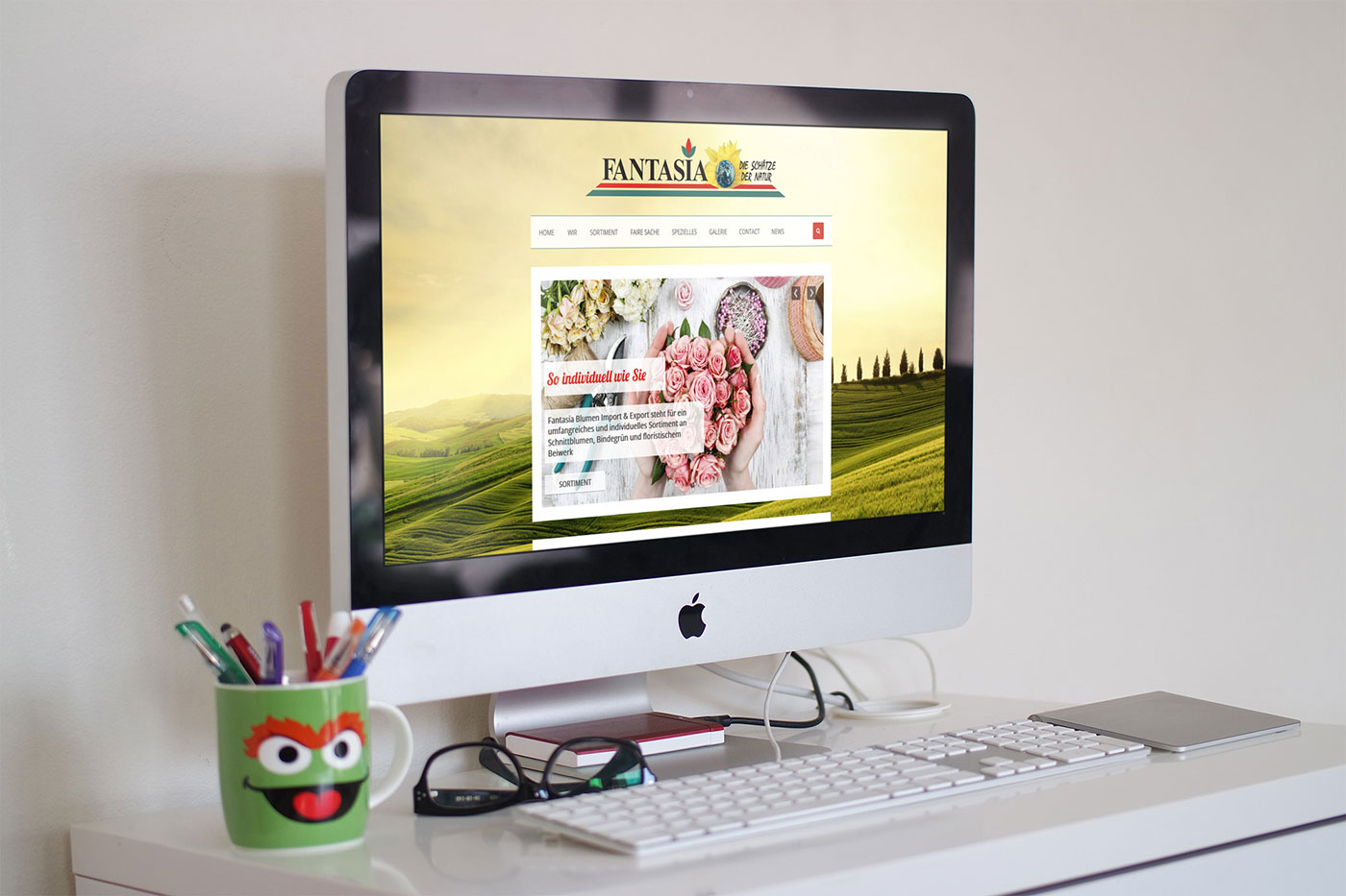 Webdesign und Suchmaschinenoptimierung für Kelsterbach - Webranking Referenz Fantasia Blumen Import und Export webdesign kelsterbach fantasia blumenhandel01