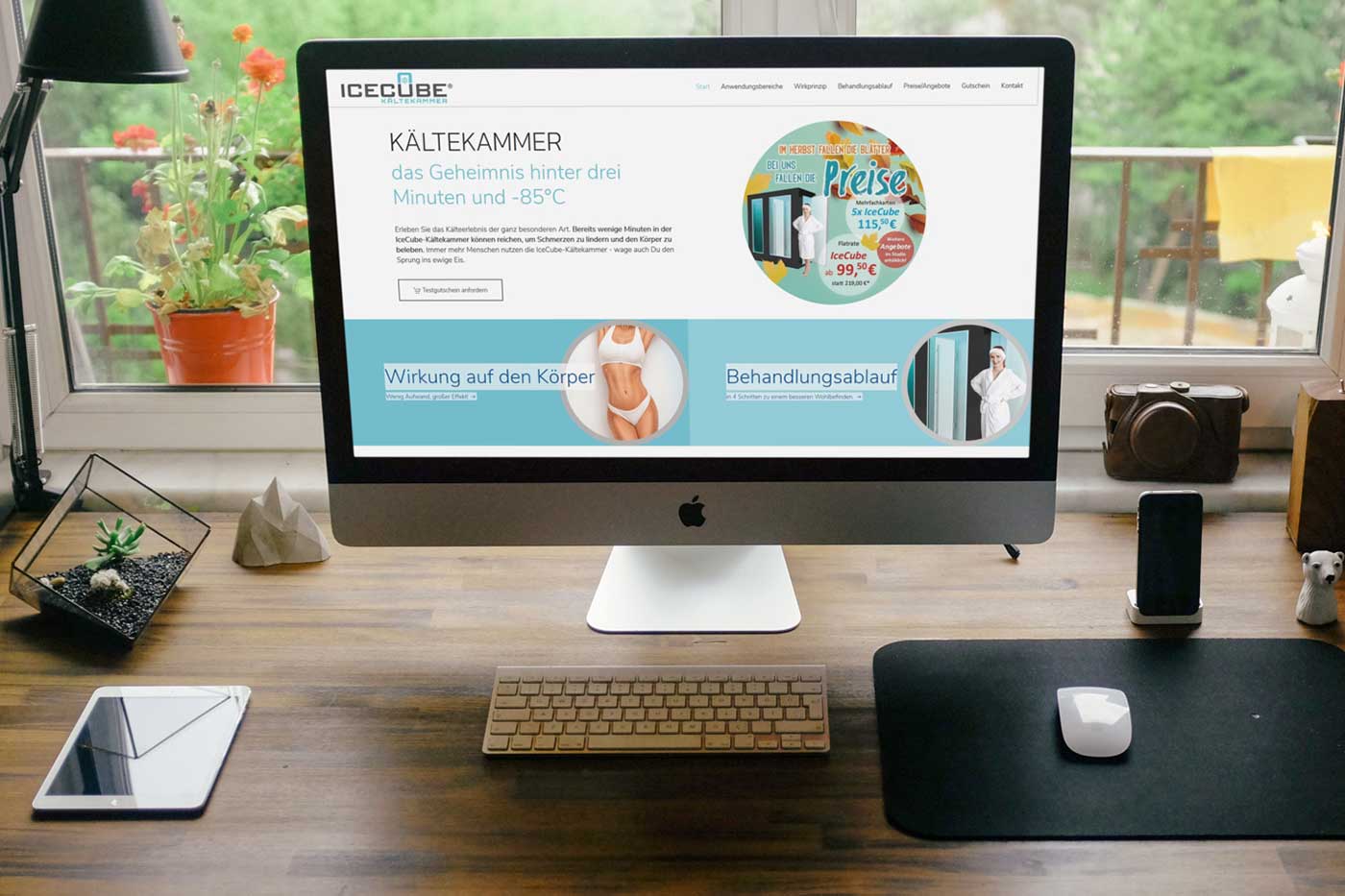 Webdesign und Suchmaschinenoptimierung für Magdeburg - Webranking Referenz Kältekammer webdesign magdeburg kaeltekammer 01