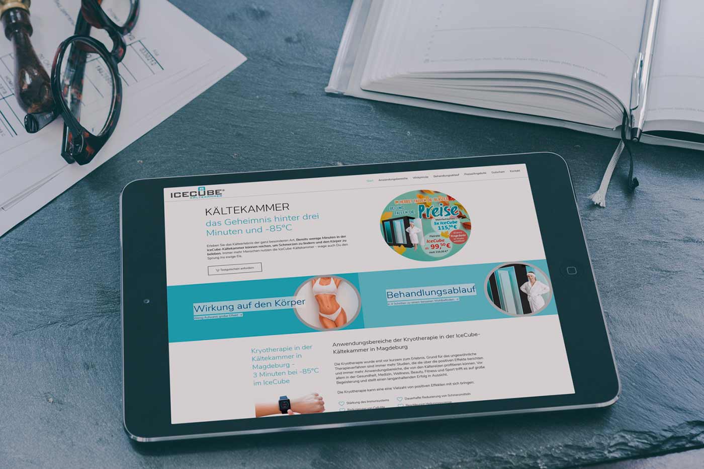 Webdesign und Suchmaschinenoptimierung für Magdeburg - Webranking Referenz Kältekammer webdesign magdeburg kaeltekammer 02