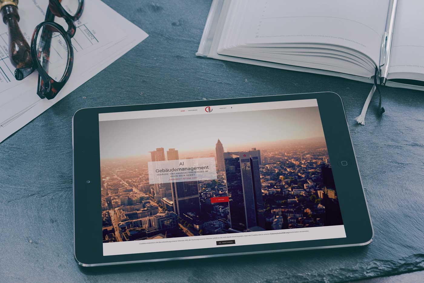 Webdesign und Suchmaschinenoptimierung für Obertshausen - Webranking Referenz Al-Gebaudemanagement webdesign obertshausen al-gebäudemanagement 02