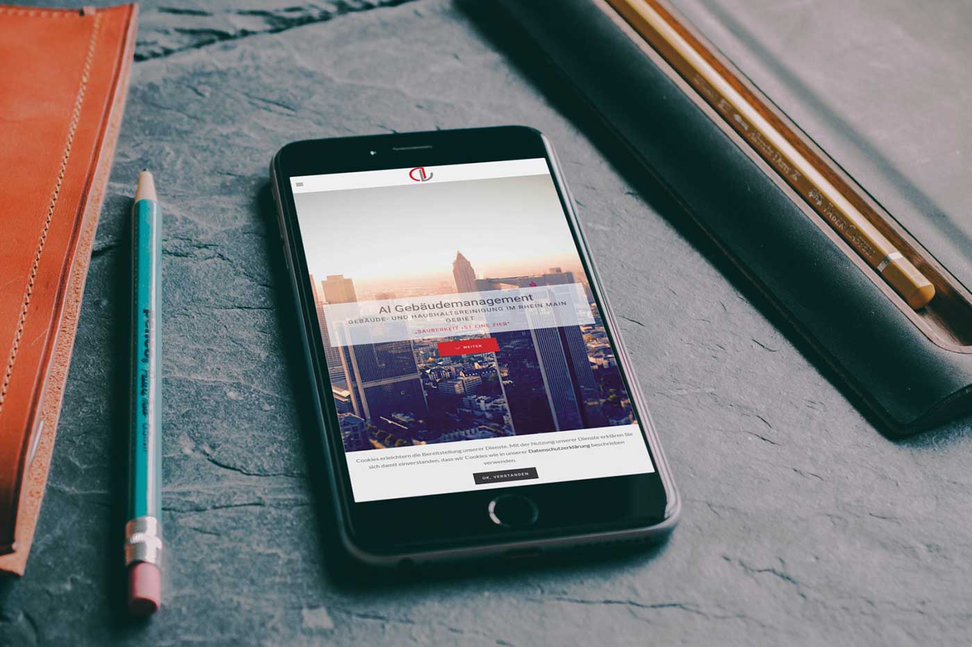 Webdesign und Suchmaschinenoptimierung für Obersthausen - Webranking Referenz Al-Gebäudemanagement webdesign obertshausen al-gebäudemanagement 03