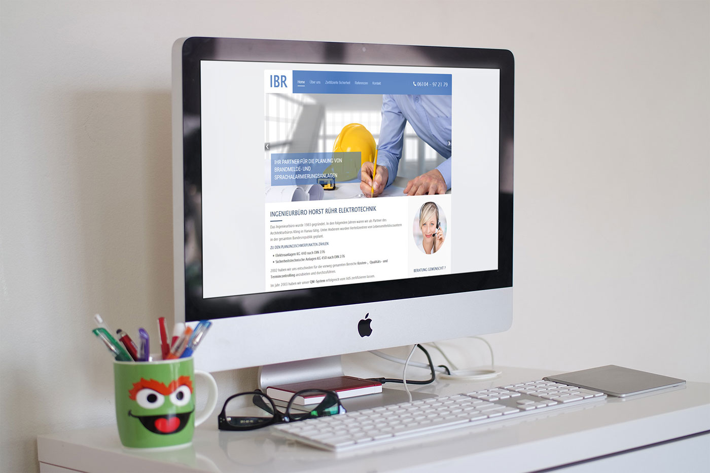 Webdesign und Suchmaschinenoptimierung für Obersthausen - Webranking Referenz Ingenieurbüro Horst Rühr webdesign obertshausen ingenieurbuero ruehr01