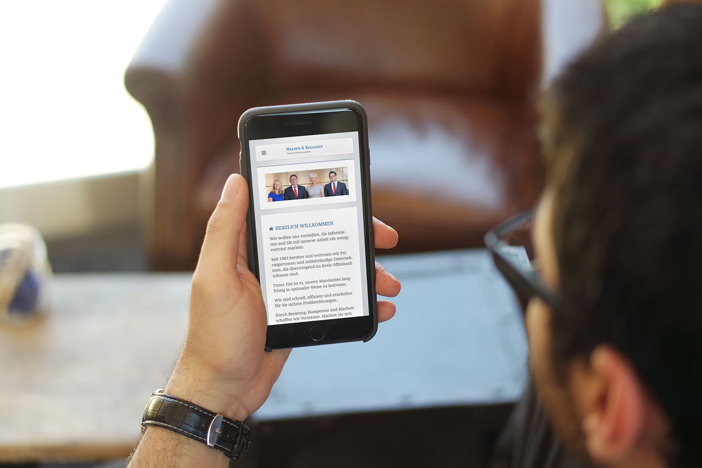 Webdesign und Suchmaschinenoptimierung für Rodgau - Webranking Referenz Walden & Kollegen webdesign rodgau rechtsanwalt walden02