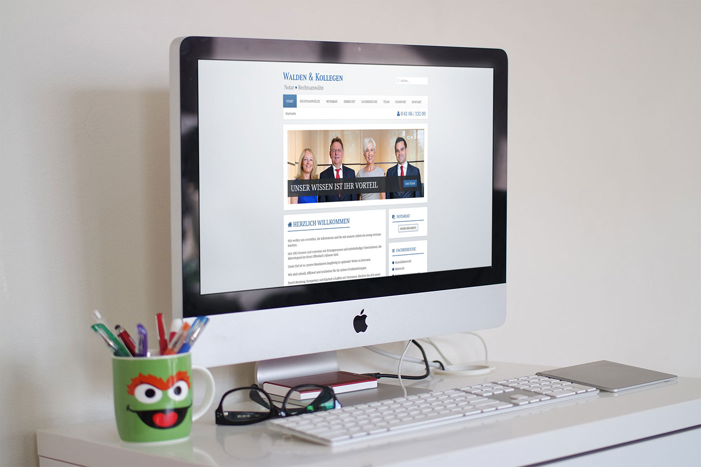 Webdesign und Suchmaschinenoptimierung für Rodgau - Webranking Referenz Walden & Kollegen webdesign rodgau rechtsanwalt walden03