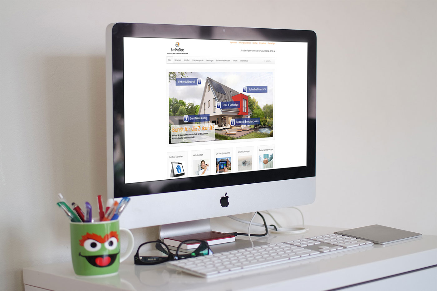 Webdesign und Suchmaschinenoptimierung für Viersen - Webranking Referenz SmHoTec (re) solution webdesign viersen smhotec01