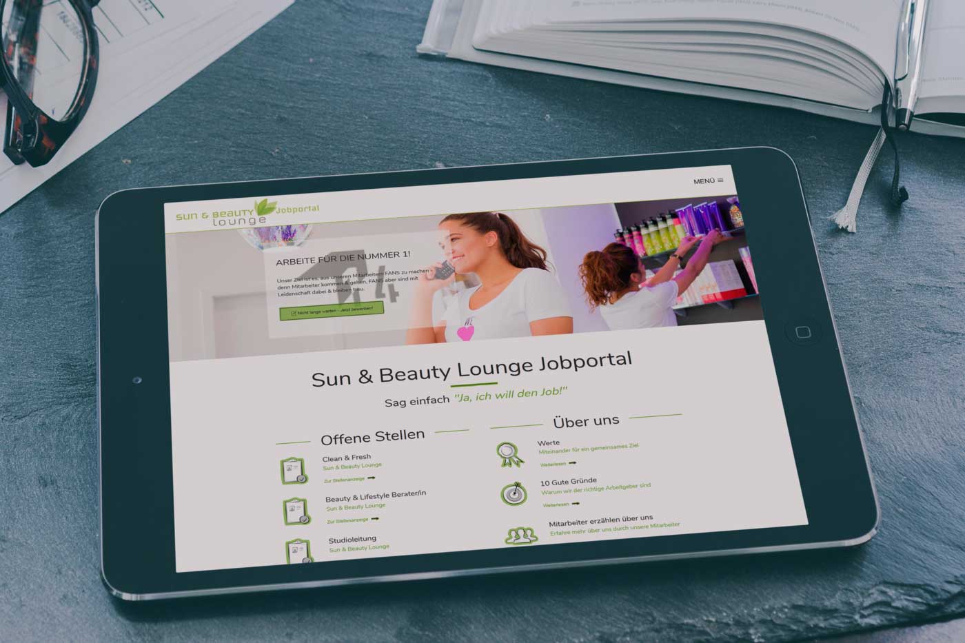 webdesign wien sun & beauty lounge jobportal 02